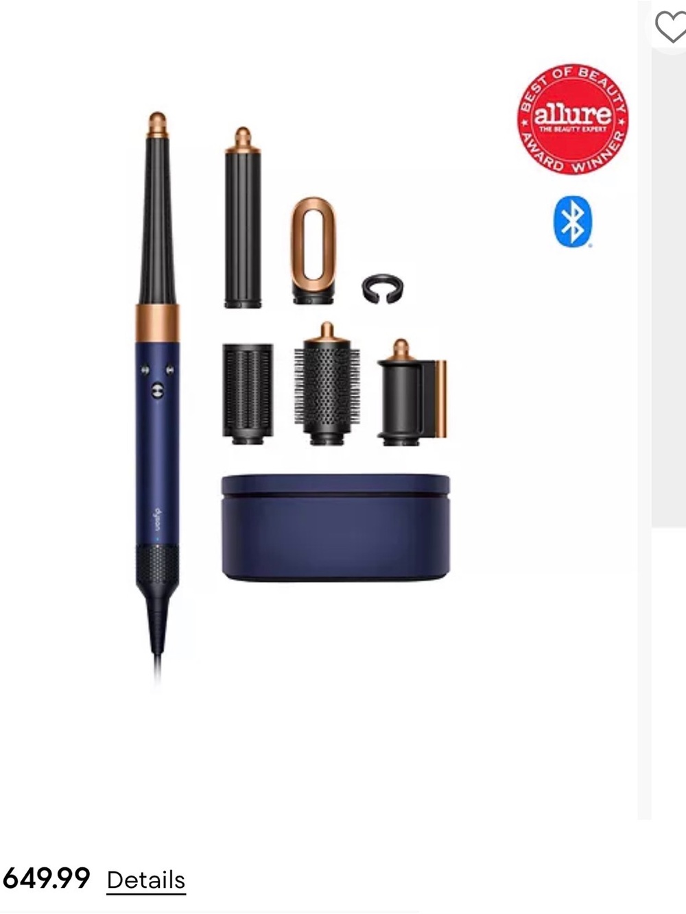 Dyson Airwrap Multi-Styler Set in Navy and Rose Gold
